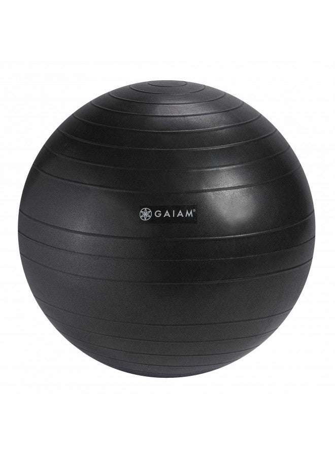 Gaiam Classic Chair Ball - Extra 52cm Balance Ball, Charcoal - Image 1