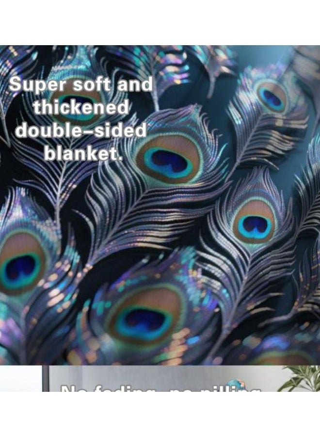 general Flannel thin blanket (warm and comfortable, suitable for sleep, gaming, dust removal and sandproof) 150cm*200cm - 747 - Image 4