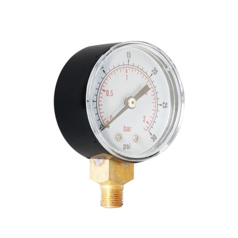 Pressure Gauge 52mm 100 PSI Bar Bottom Mount 1 4 BSPT Vertical - Image 2