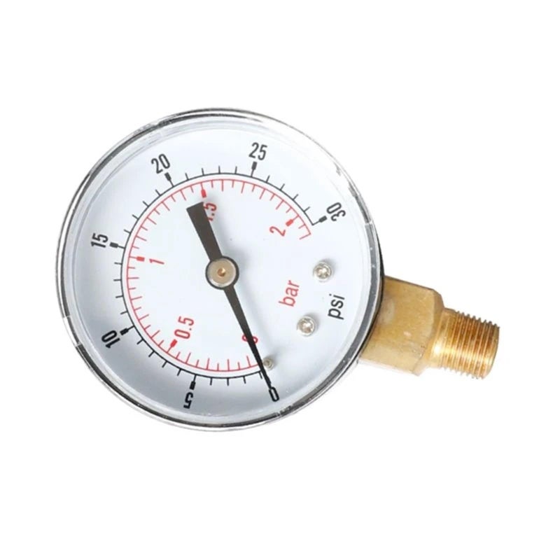 Pressure Gauge 52mm 100 PSI Bar Bottom Mount 1 4 BSPT Vertical - Image 4