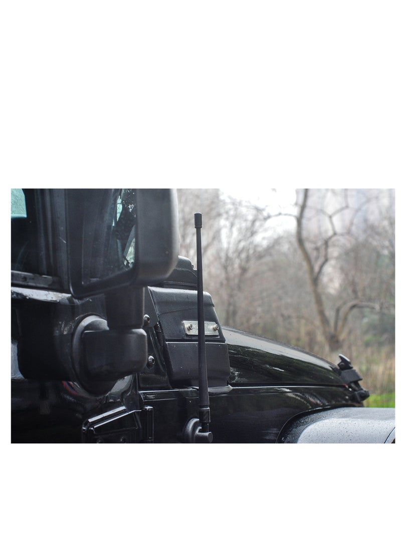 KASTWAVE - Antenna Compatible with Jeep Wrr JK JKU JL JLU Rubicon Sahara 2007-2022 | 13 inches Flexible Rubber Antenna Replacement Designed for Optimized FM/AM Reception - Image 1