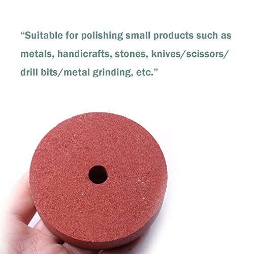CBRIGHT 3 inch Grinding Wheel,120# Grinding Polishing Wheel Replacement Wheel for Mini Bench Grinder - Image 4