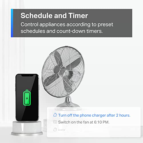 tapo مقبس ذكي صغير متوافق مع Matter من TP-Link Tapo، تصميم مدمج، 15A/1800W كحد أقصى، إعداد سهل للغاية، يعمل مع Apple Home وAlexa وGoogle Home، معتمد من UL، واي فاي 2.4G فقط، أبيض، Tapo P125M - Image 4