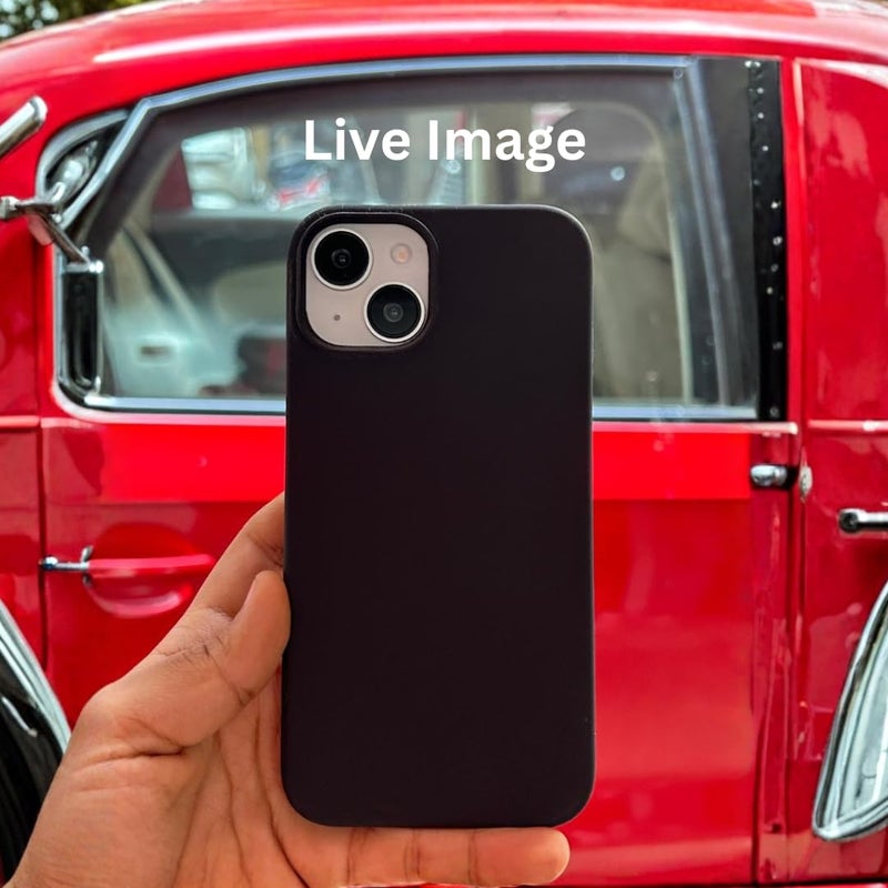 Necesories Liquid Silicone Case for iPhone 15 - Full Body Protective Cover, Shockproof, Slim Design, Black - Image 2