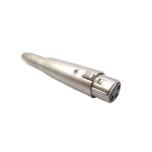 YEGAFE XLR Female to 1/4" Female Adapter, 6.35mm to 3 Pin XLR Socket Audio Connector Female,XLR to Quarter inch Female TRS/TS Converter Mic DJ Adapter (4 Pack) - Image 5