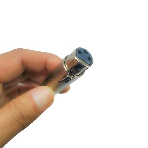 YEGAFE XLR Female to 1/4" Female Adapter, 6.35mm to 3 Pin XLR Socket Audio Connector Female,XLR to Quarter inch Female TRS/TS Converter Mic DJ Adapter (4 Pack) - Image 2