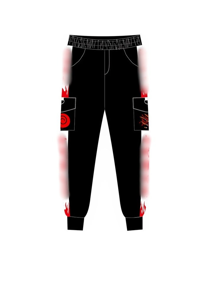 KUYING Anime Naruto Fashion Loose Legged Sports Pants - Image 1