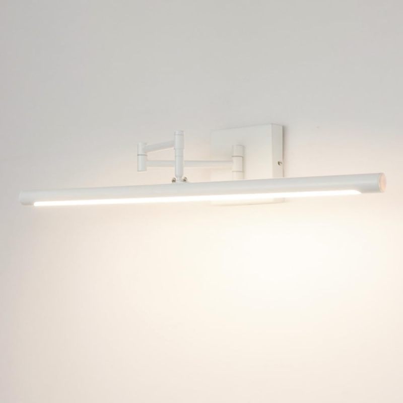 مصباح مرآي LED قابل للتعديل 42 سم أبيض - شمعة جدارية ذراع متحرك للحمام وغرفة المعيشة ومقرف السرير - Image 5