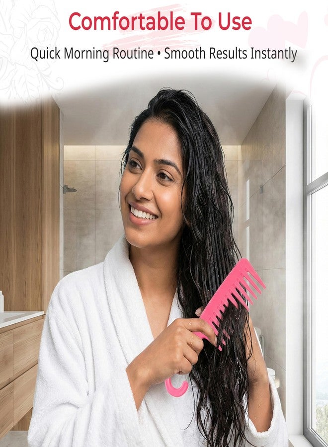 TEMPERIA Detangler Hair Brush for Women & Men - Tangle Teezer Detangle Wide Tooth Comb for Curly/Wavy Hairs - Shampoo Detangling Curl Styling Hairbrush, Premium & Ergonomic Design (CB701) - Image 5