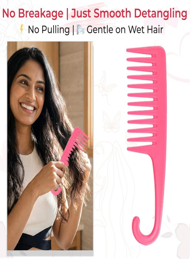 TEMPERIA Detangler Hair Brush for Women & Men - Tangle Teezer Detangle Wide Tooth Comb for Curly/Wavy Hairs - Shampoo Detangling Curl Styling Hairbrush, Premium & Ergonomic Design (CB701) - Image 2