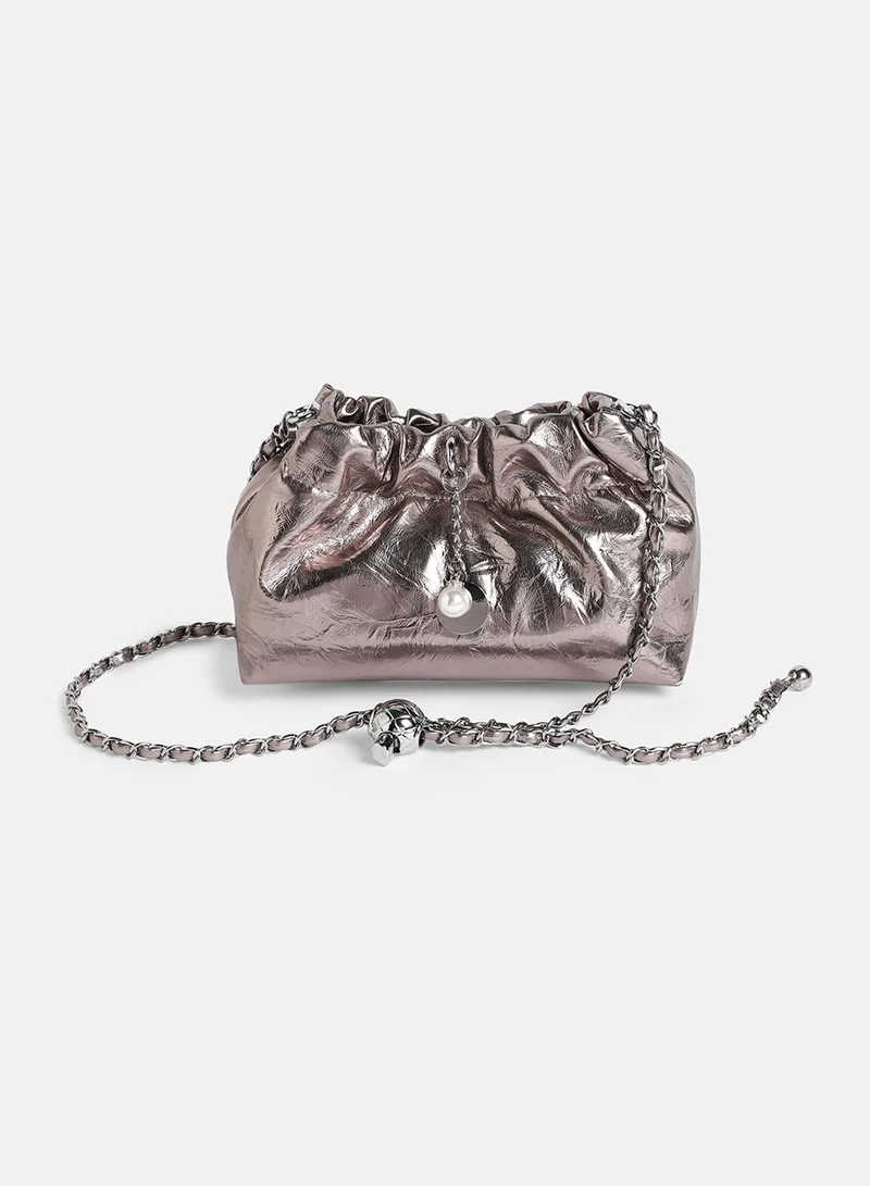 صوص هاوت The Metallic Sling Bag - Bronze