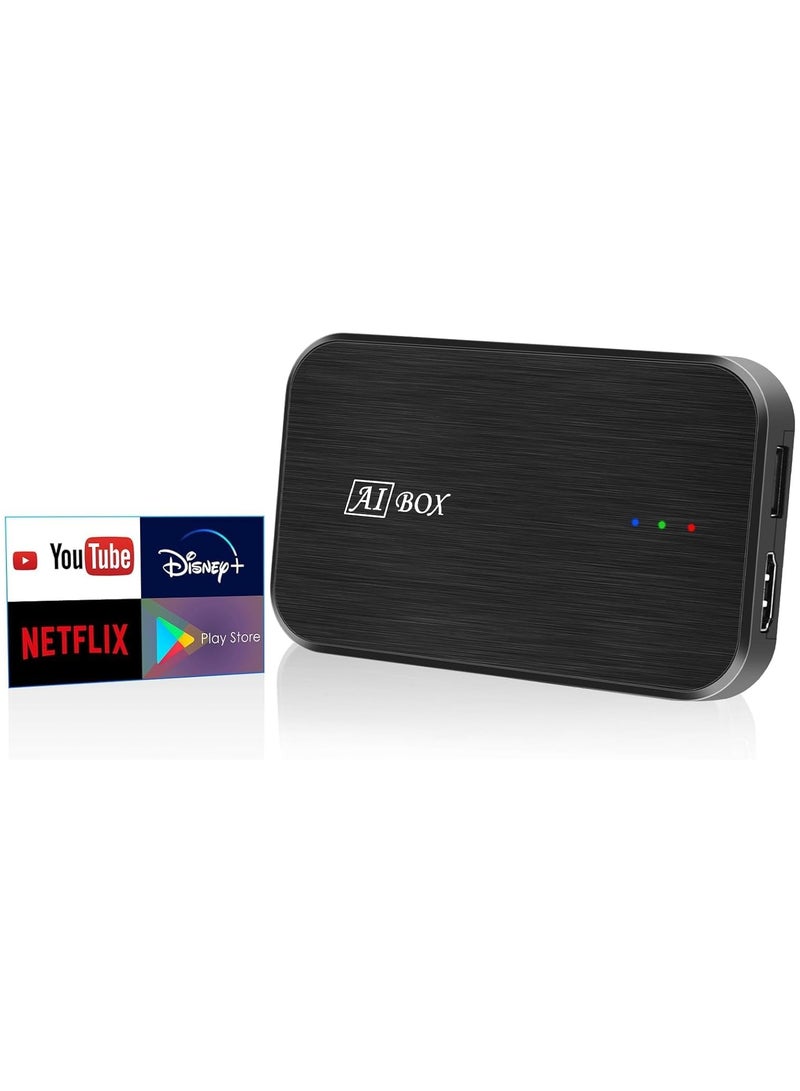 Android AI Box, CarPlay 2+32GB Wireless Adapter for YouTube Netflix Google Play Store, 3 in 1 Convert Wired to Wireless Apple CarPlay and Android Auto, Android latest version, HDMI Output - Image 3