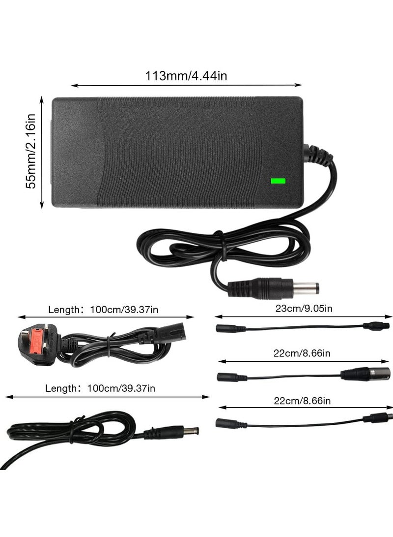 KOWVOWZ Electric Scooter Charger, 36V 2A Scooter Battery Charger, Electric Bike Charger with 4-Connectors, Fast Battery Charger for Xiaomi M365 Electric Scooter - Image 2