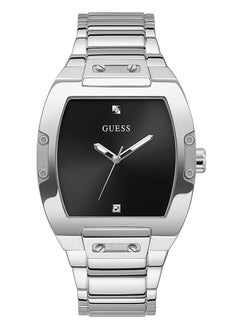 GUESS Guess Mens Silver Tone Case Silver Tone Stainless Steel Watch GW0387G1  - Image 1