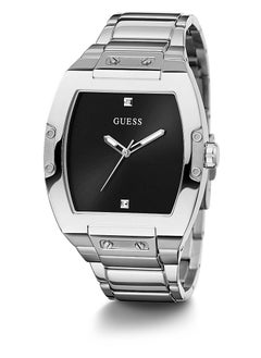 GUESS Guess Mens Silver Tone Case Silver Tone Stainless Steel Watch GW0387G1  - Image 3