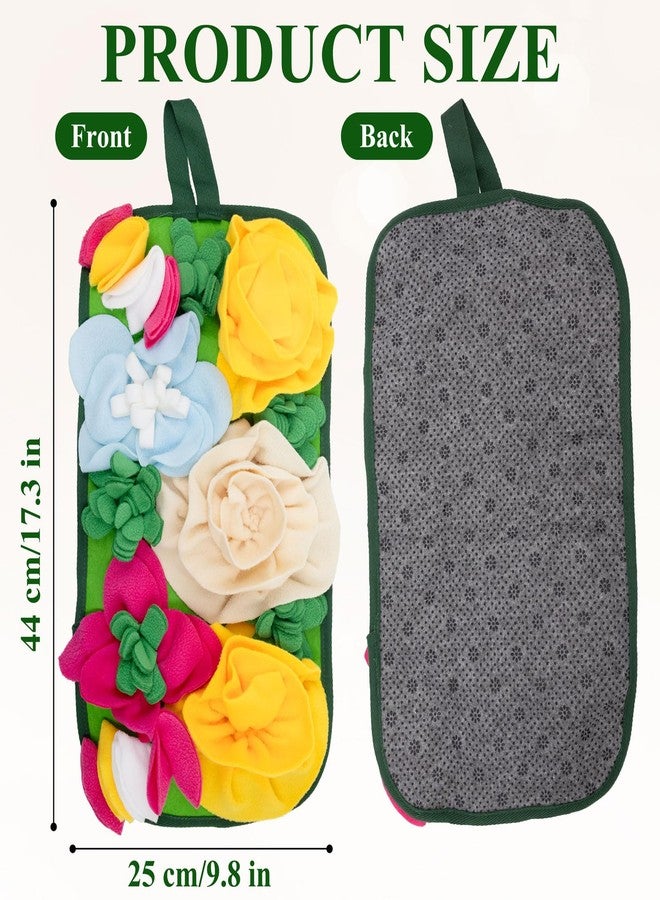 Niuohoy Small Animals Foraging Mat - Cute Slow Feed Snuffle Mat for Rabbits, Guinea Pigs, Hamsters & Chinchillas, Durable Fleece Enrichment Toy for Natural Foraging Skills (17.3 x 9.8 inches) - Image 2
