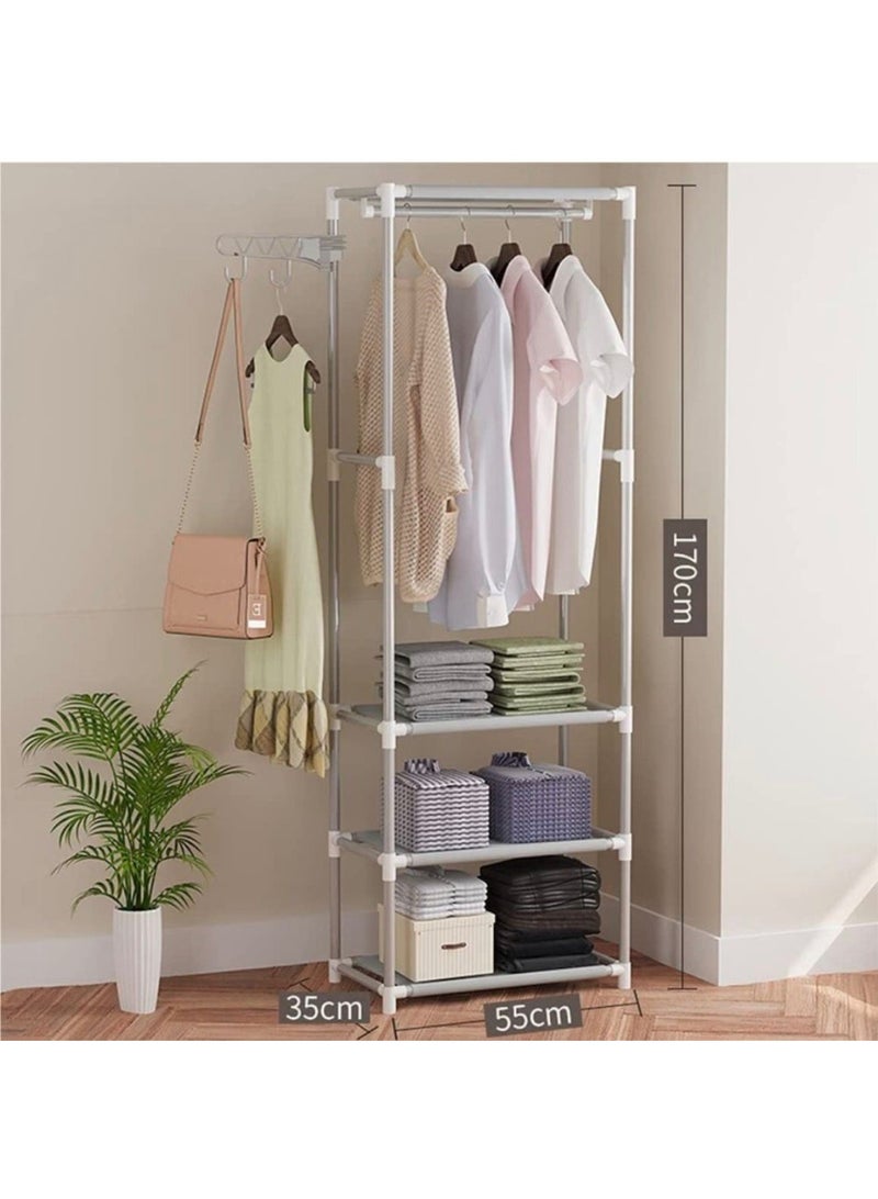 منظم ملابس محمول فاخر من خزانة الملابس 55×35×170 سم - Image 2