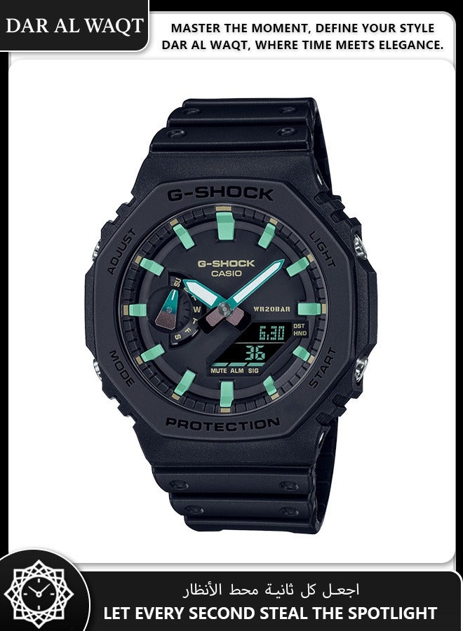 كاسيو ساعة كاسيو جي شوك GA-2100RC-1A إصدار الحديد العتيق - تصميم بني متآكل/أسود، ملمس معدني قديم، ستايل كلاسيكي عصري - Image 1