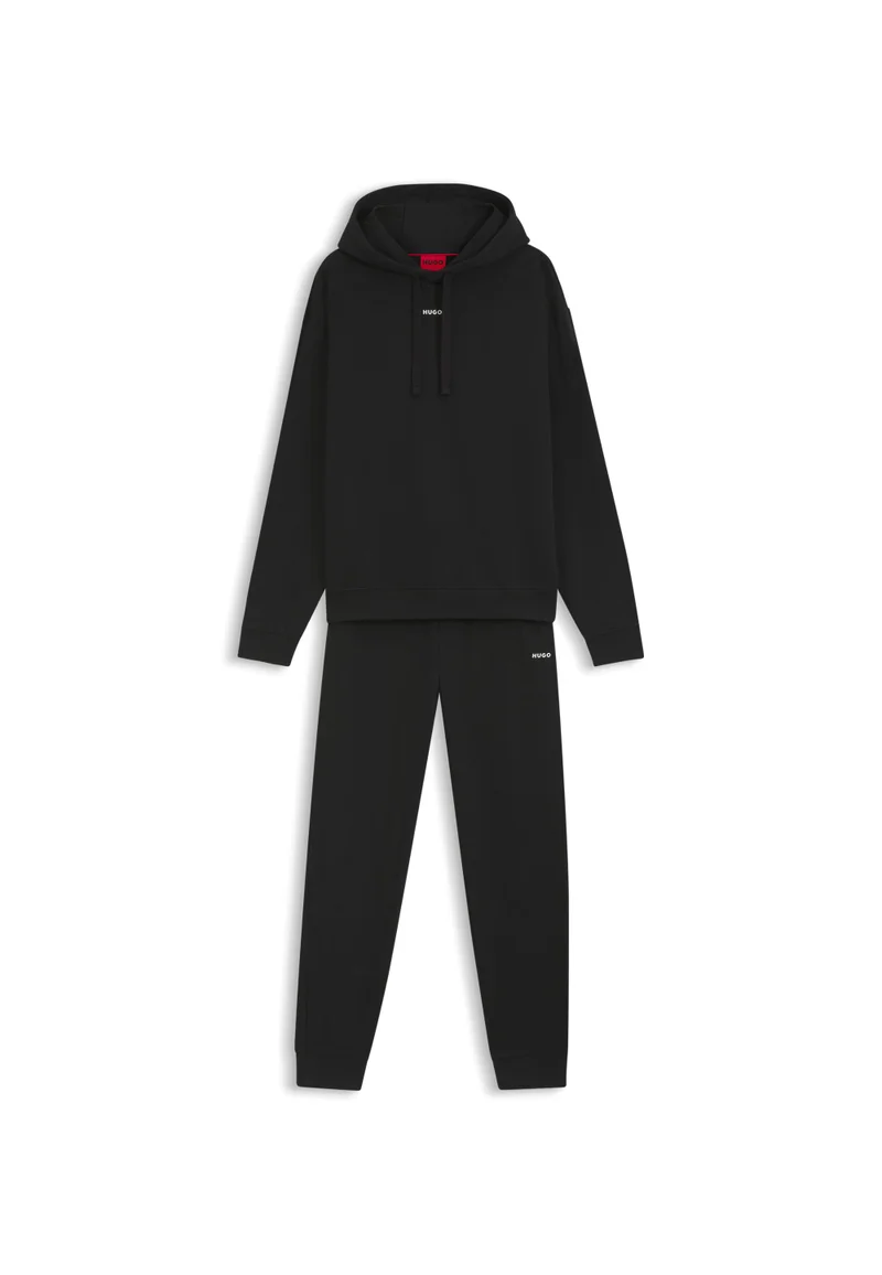 HUGO Two-piece relaxed-fit tracksuit with contrast logos