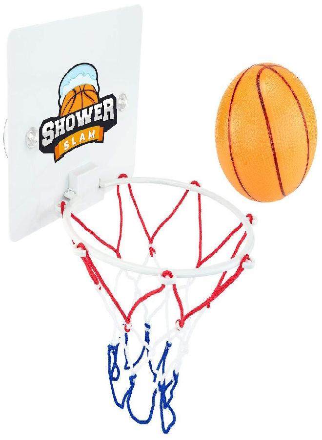 Hoopla Toys Hoopla Toys Shower Slam Basketball Game Set Funny Bathroom Sports Bath Toy for Kids  - Image 1