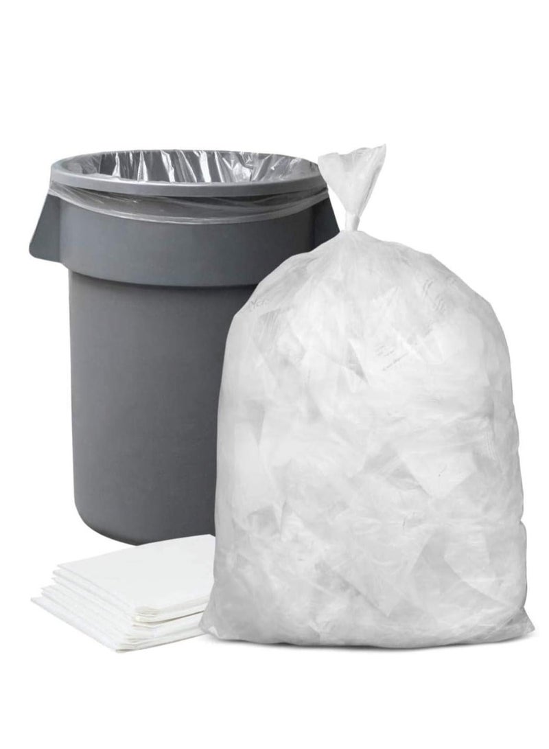 Garbage Bags Clear 90x110, 70 Gallons Compostable Kitchen Bin Liners Vest-Handy Trash Bags for Home office Trash Can Grocery Bag Trash Plastic Bag - Pack Of 20 Pieces. - Image 2