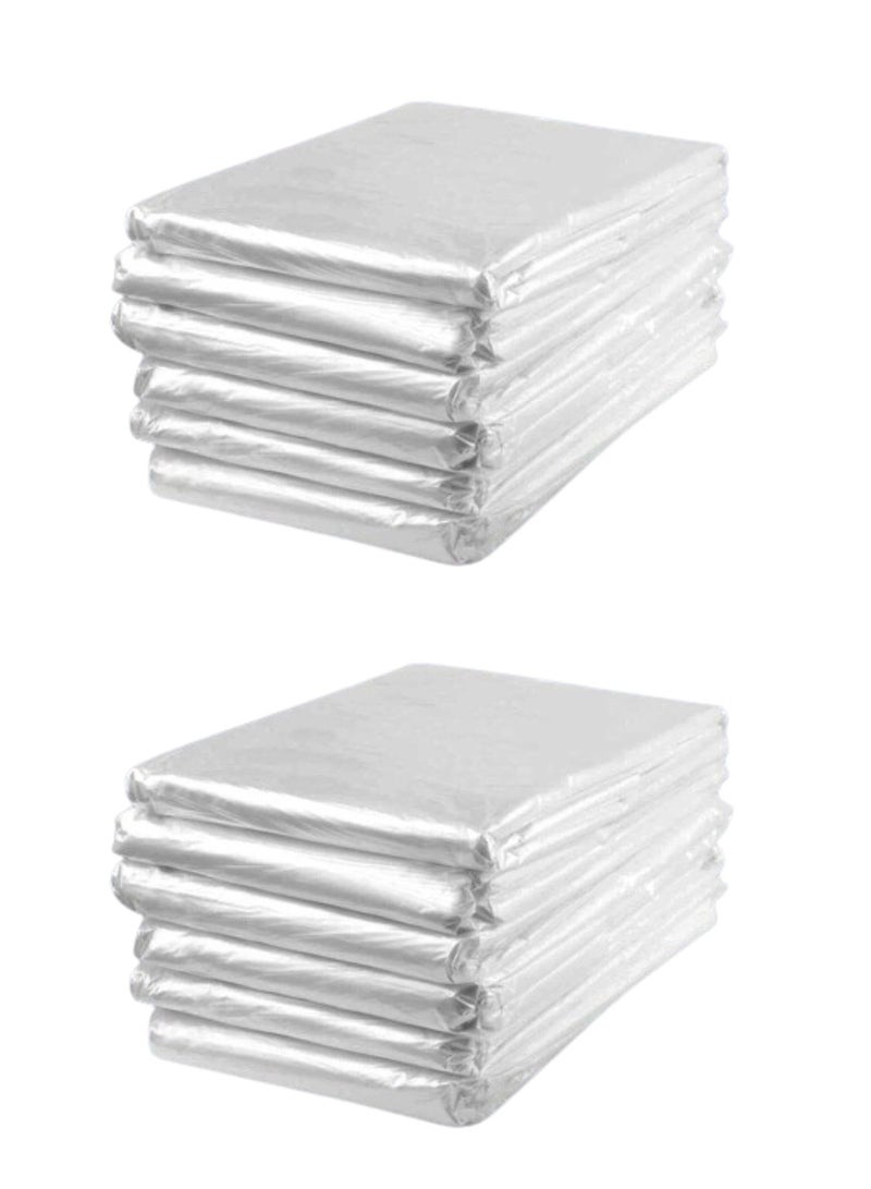 Garbage Bags Clear 90x110, 70 Gallons Compostable Kitchen Bin Liners Vest-Handy Trash Bags for Home office Trash Can Grocery Bag Trash Plastic Bag - Pack Of 20 Pieces. - Image 1