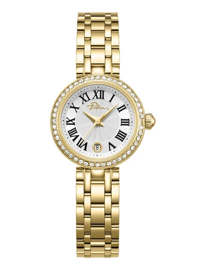 بوليس Women's Denali 36mm Women's Watch with Silver Dial & 316L Stainless Steel 5-Link Bracelet
