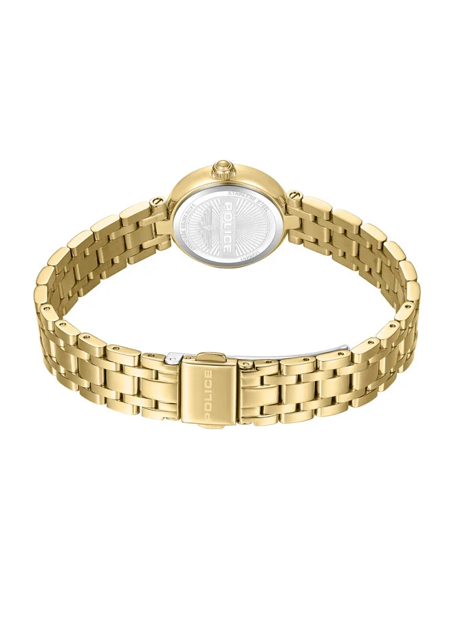 بوليس Women's Denali 36mm Women's Watch with Silver Dial & 316L Stainless Steel 5-Link Bracelet
