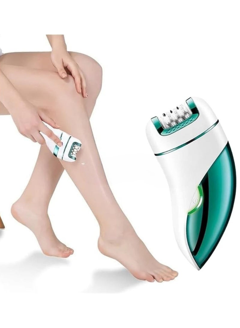 جهاز إزالة الشعر للنساء - 3 رؤوس قابلة للإزالة، جهاز إزالة الشعر اللاسلكي للنساء للساقين والذراعين، مزيل شعر سلس الانزلاق، قابل لإعادة الشحن عبر USB - Image 2