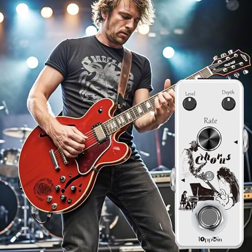 IOppWin Pure Analog Chorus Guitar Pedal - Warm, Clear Chorus Tone with Spacey Vibe, True Bypass, Mini Metal Enclosure (DC 9V, 9mA) - Image 4