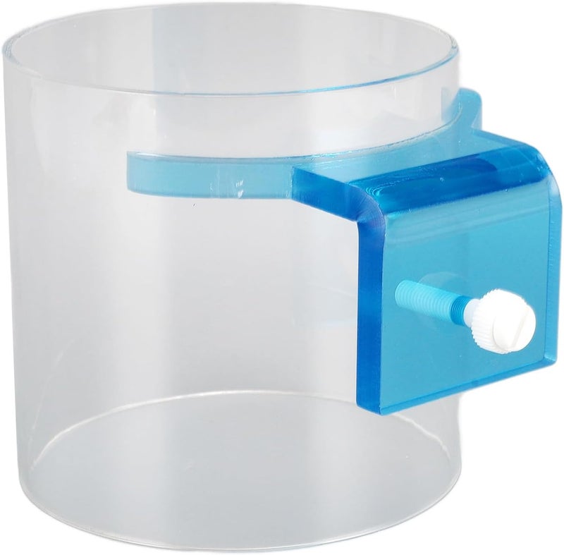 Zerodis Acrylic Fish Feeding Ring,Clear Design Fish Food Feeder Circle for Fish Aquariums Reduces Waste (L) - Image 1