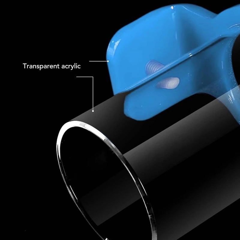 Zerodis Acrylic Fish Feeding Ring,Clear Design Fish Food Feeder Circle for Fish Aquariums Reduces Waste (L) - Image 3