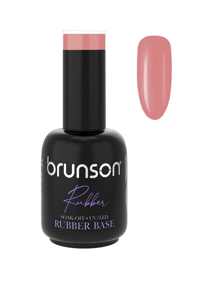 Rubber Base Gel Nail Polish Long Lasting Gel Polish Base for Chip-Free Shine Strengthens French Manicure Pedicure Rubber Base Coat UV/LED Rubber Gel Soak Off Nail Art Hard Gel Polish 18ml BRB22