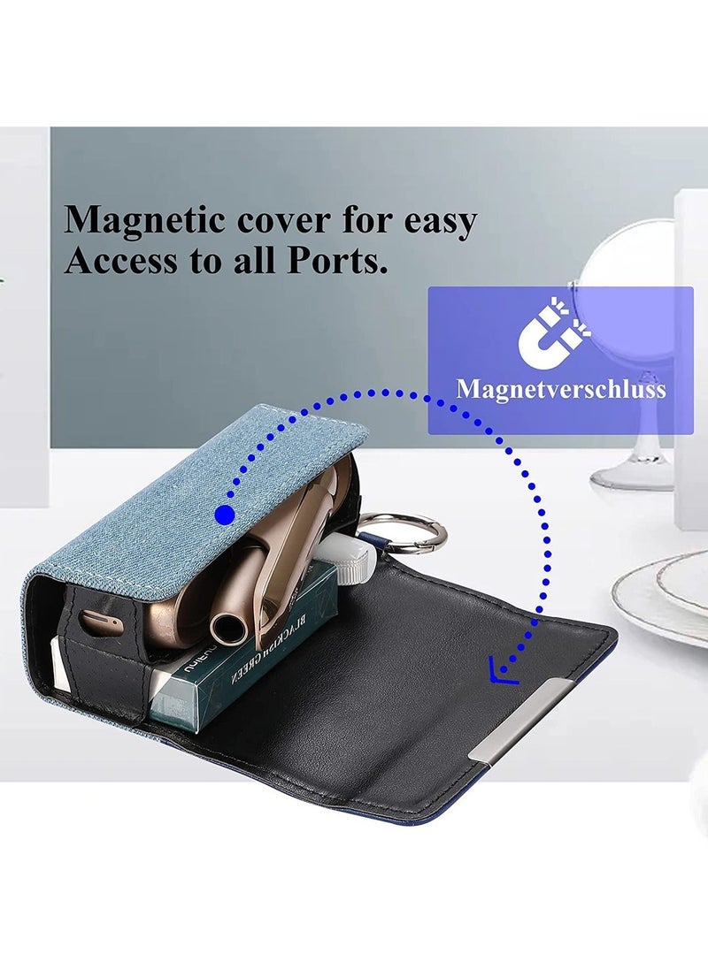 SYOSI Case Cover for IQS 3.0 Duo Pouch Bag Compatible with carrying Oxford Cloth Protective Cigar Storage Wallet Holder with Lanyard (1PACK/Blue)  - Image 3