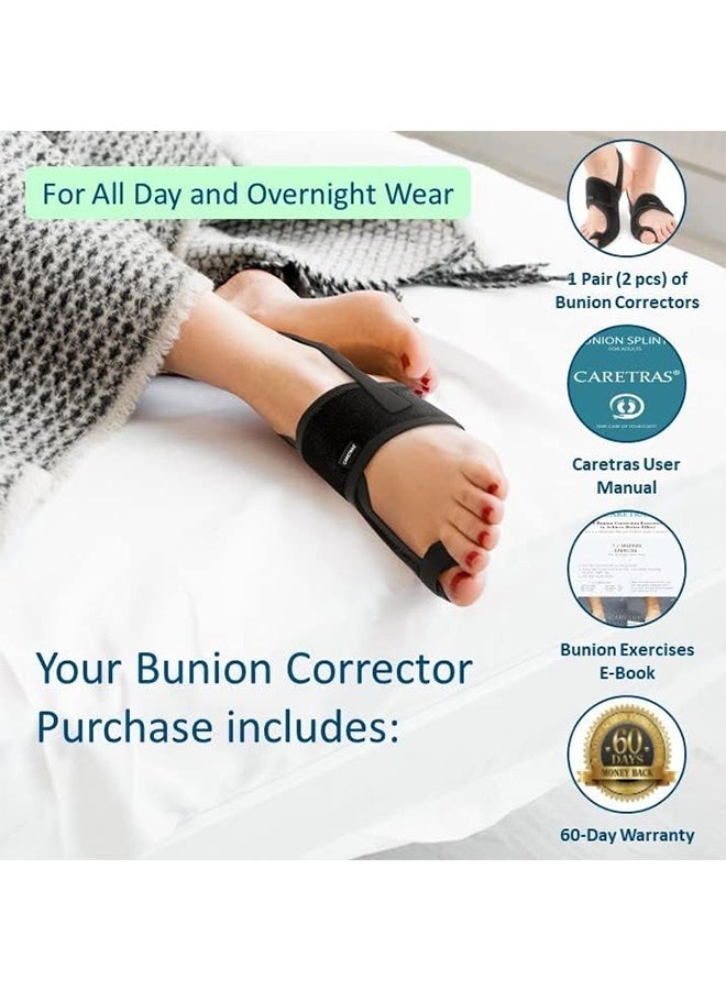 2-Pack Bunion Corrector for Women & Men, Orthopedic Bunion Splint for Hallux Valgus Pain Relief, Big Toe Separator, Adjustable Day/Night Support, Comfortable Hammer Toe Straightener - Image 5