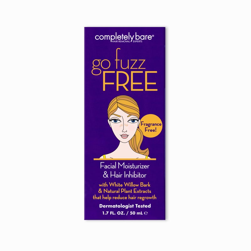 Completely Bare go fuzz FREE Face Moisturizer & Hair Inhibitor - Anti-Aging Extracts & Hair Minimizers - Image 2