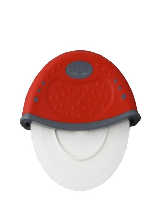 ديكساس قطاعة بيتزا يدوية دوارة من DEXAS، لون أحمر: دقة فائقة بدون عناء مع عجلة نايلون مقاس 4 بوصات للبيتزا وأكثر! - Image 2