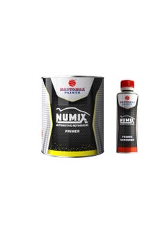 Numix 2K Easy Sanding Primer Grey 1 Liter and 0.25 Liter Hardener Specially Designed for Automotive by National Paints