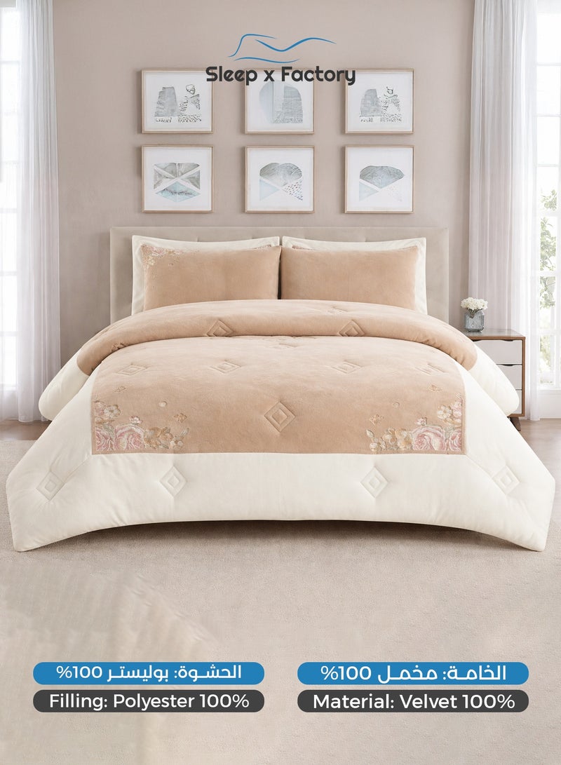سليب × فاكتوري طقم مفرش شتوي مخملي 4 قطع – مقاس مفرد - Image 3