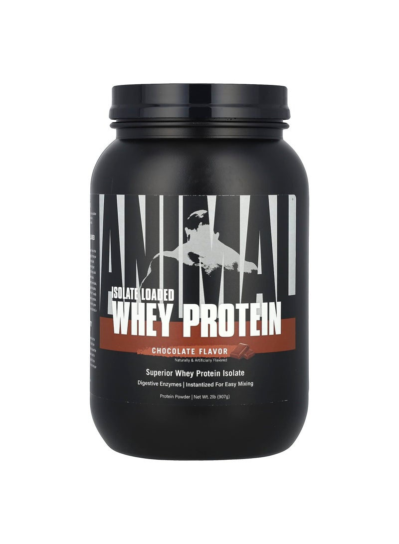 Isolated Loaded Whey Protein Powder, Chocolate, 2 lb (907 g)