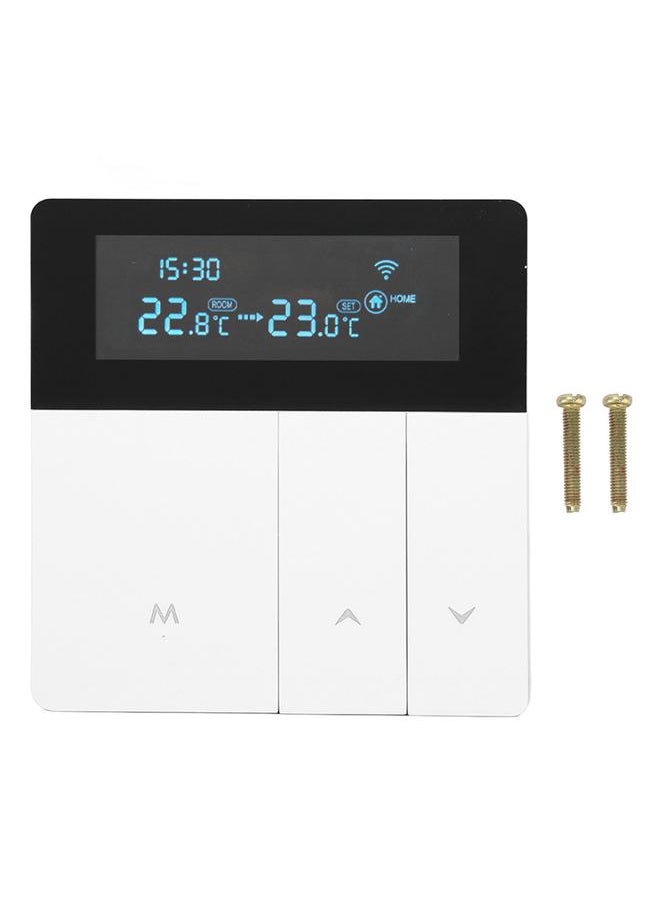 Thoraya 16A Smart Color Thermostat Programmable Smart Electric Heating Thermostat for Home Offices Shopping Malls Hotels AC 90V‑240V White WiFi Style  - Image 1