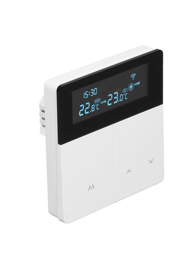 Thoraya 16A Smart Color Thermostat Programmable Smart Electric Heating Thermostat for Home Offices Shopping Malls Hotels AC 90V‑240V White WiFi Style  - Image 4