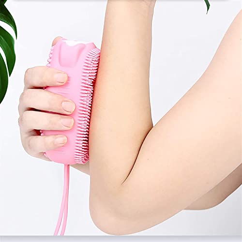 Primelife Soft Silicone Bath Brush/Double Sided Foaming Shower Sponge/Cleaning Body Massage Scrub Gloves For Kids/Baby Bath Tools 14 x 7.5 x 5 Multicolor - (BBB) - Image 2