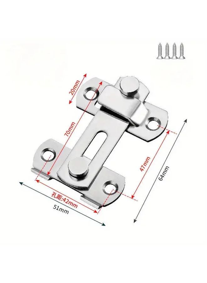Heavy Duty Stainless Steel Locking Bolt Silvery Industrial Grade Door Lock Easy Install - Image 4