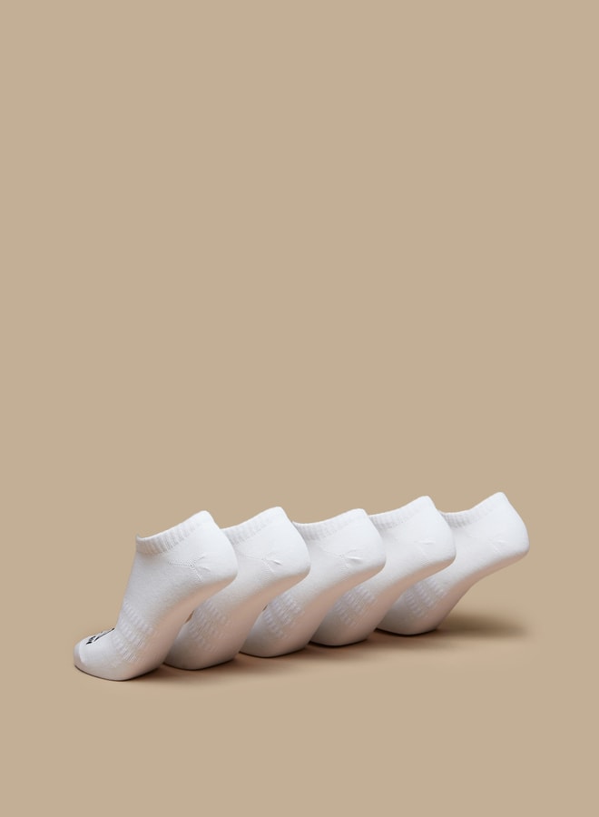 OAKLAN Women's Logo Print Ankle Length Sports Socks - Set of 5 - Image 3