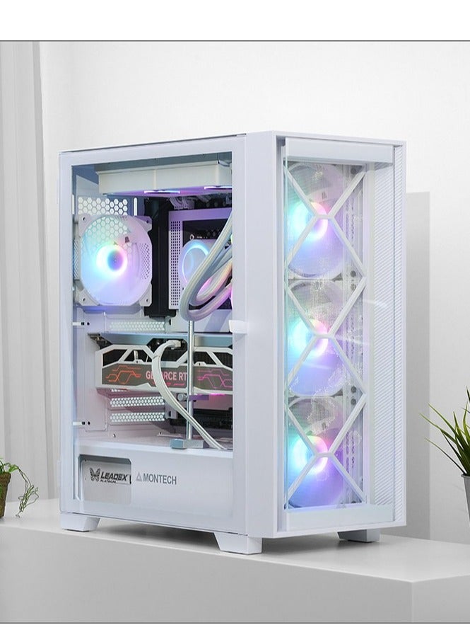 NANOTECH Candy Gaming PC - Intel Core i5-12400F Desktop Processor, 6 Cores & 12 Threads, DDR4 16GB (2*8) 3600MHz Ram, Nvidia GeForce RTX 4060 8GB GDDR6 Graphics Card, 1TB NVMe M.2 SSD, 2 Fan AIO Liquid Cooler, 750W 80 Plus Standard Power Supply, Windows 11 Pro | Wi-Fi White - Image 1