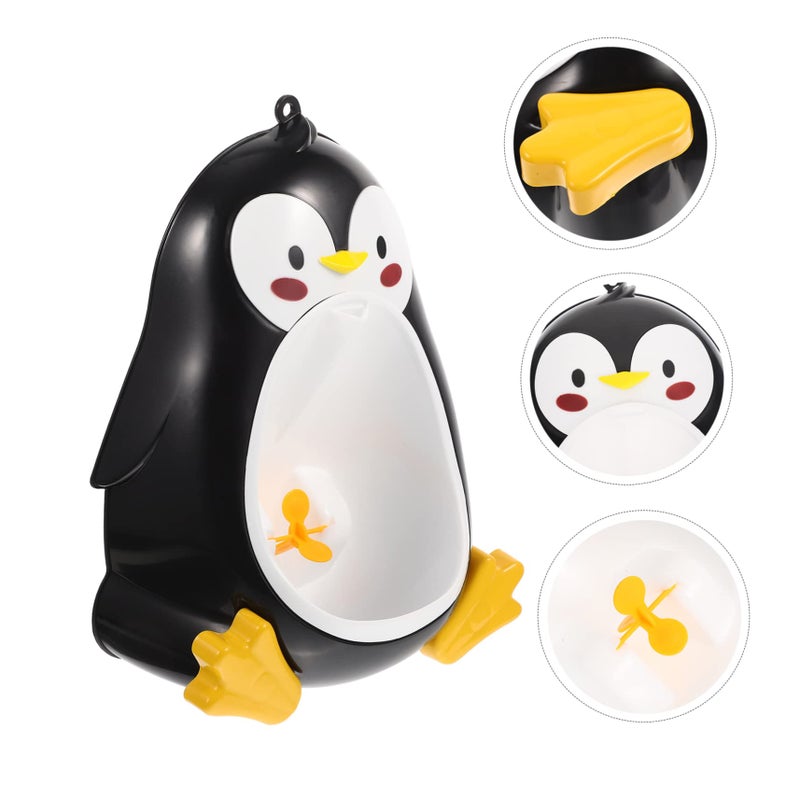 Wall Mounted Baby Potty Training Toilet Boys Toddler Urinal Abs Black - Image 4
