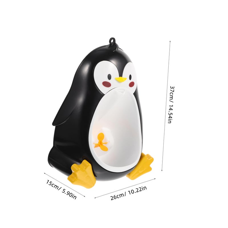 Wall Mounted Baby Potty Training Toilet Boys Toddler Urinal Abs Black - Image 3