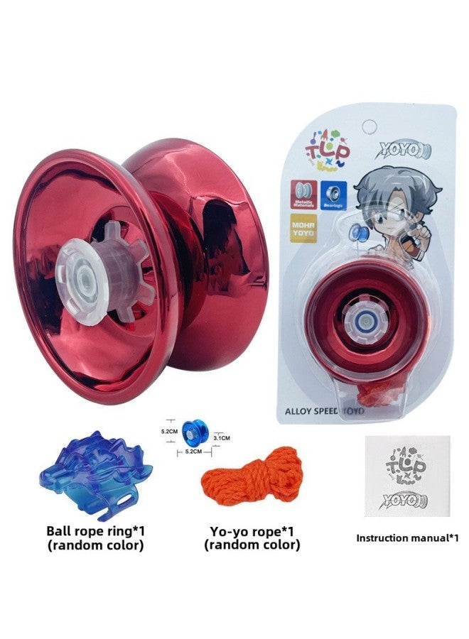 Cady Blue Magic Yo-yo Children Yo-yo Yoyo Genuine Uu Ball Automatic Swing Beginner Boy Toy-Color:Cady Blue Magic Alloy Yo-yo + Gloves - Image 3