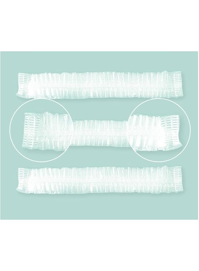 100 Plastic Bags with Flexible Edges for Covering Food Dishes and Keeping It Fresh, Dust-Proof, for Kitchen and Refrigerator, by Leugere. - Image 3